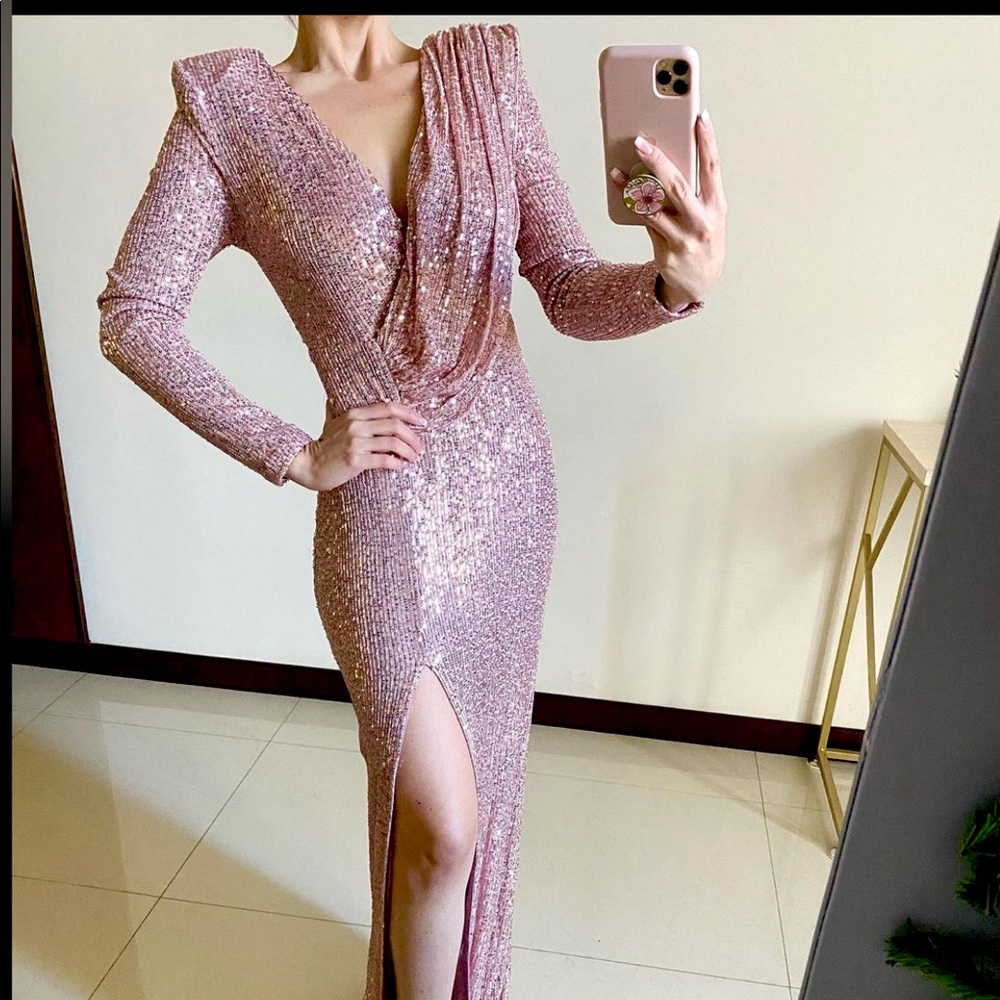 Formal Long Dress - Dusty Rose